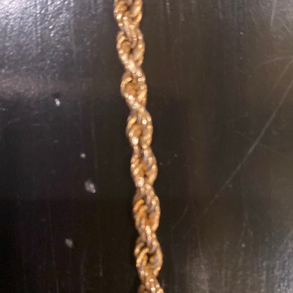 14 karat gold twisted cable bracelet